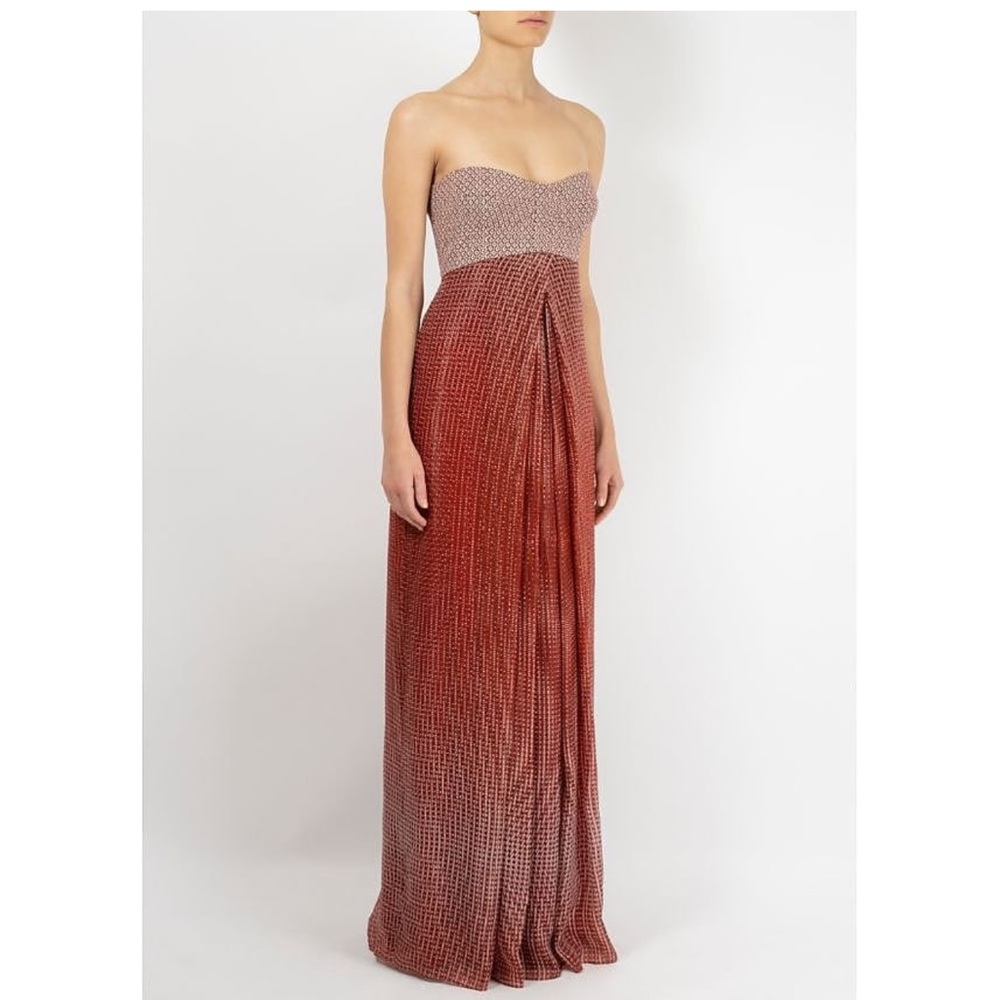 Diane von Furstenberg Patterned Strapless Dress